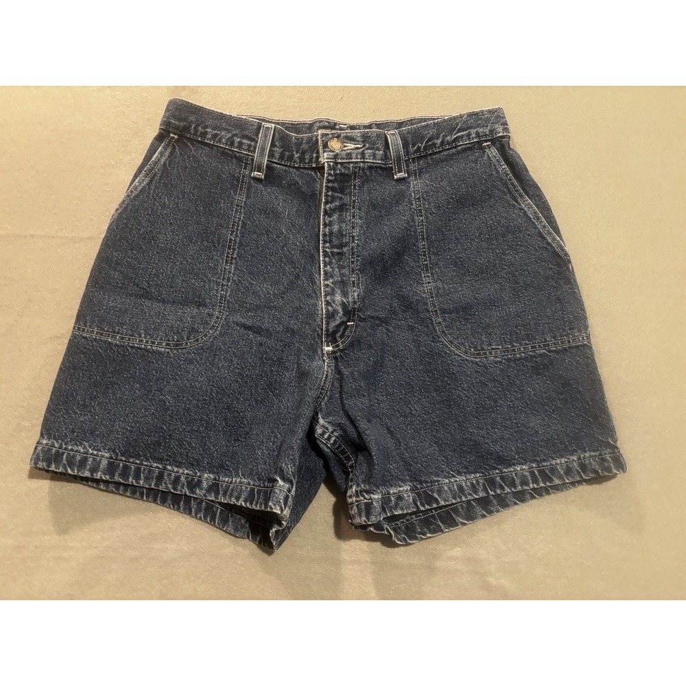Wrangler Jean Shorts Women's 10 Vintage Denim Flap Pocket Cowgirl Festival